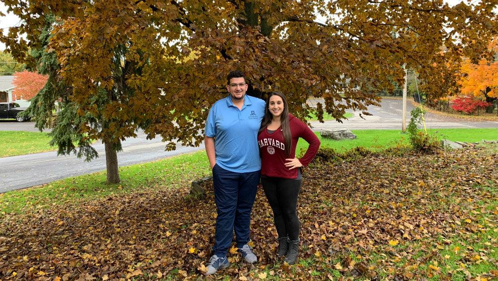 Nor Rizek (right) with her brother and current OCC student, Jamel Rizek (left).