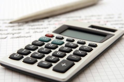 Calculator on paper