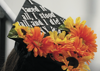 Image of Student with Graduation cap attending OCC's 58th Commencement Ceremony 